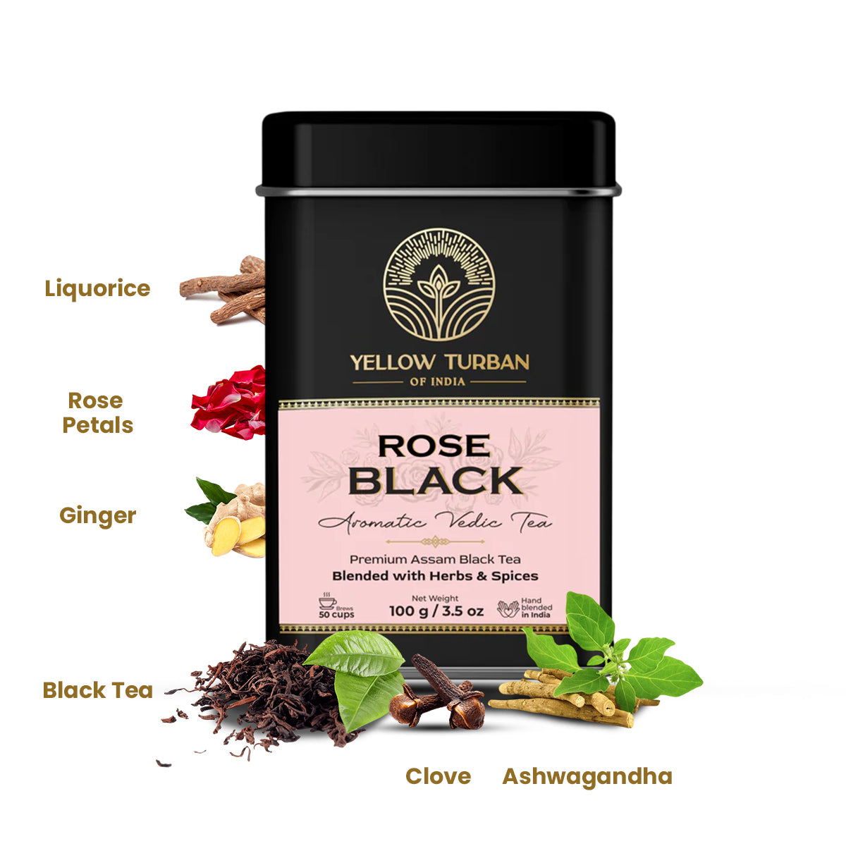 Rose Black Aromatic Vedic Tea